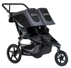 BOB Gear Revolution Flex 3.0 Duallie Jogging Stroller – Double Stroller, Graphite Black Stroller4kids.com