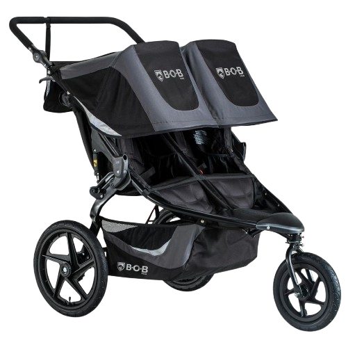 BOB Gear Revolution Flex 3.0 Duallie Jogging Stroller – Double Stroller, Graphite Black Stroller4kids.com